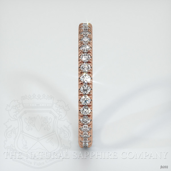 14K Rose Gold Diamond Eternity Wedding Band