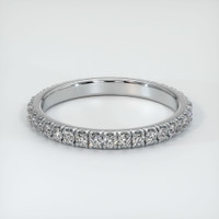 14K White Gold Diamond Eternity Wedding Band Video