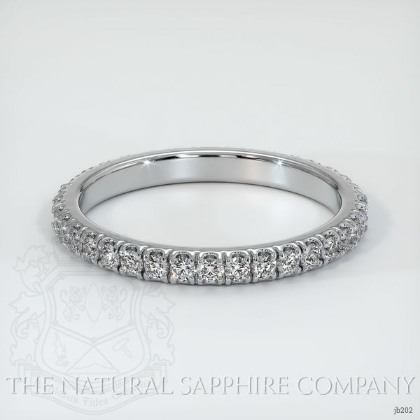 14K White Gold Diamond Eternity Wedding Band