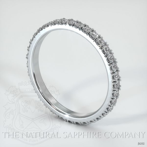 14K White Gold Diamond Eternity Wedding Band