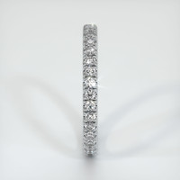 14K White Gold Diamond Eternity Wedding Band Image