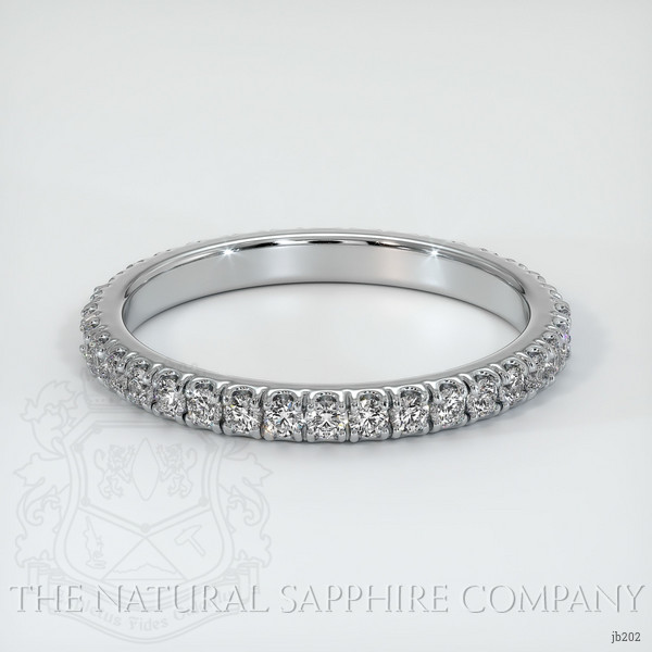 18K White Gold Diamond Eternity Wedding Band