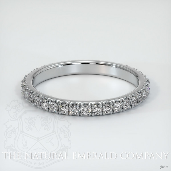 18K White Gold Diamond Eternity Wedding Band