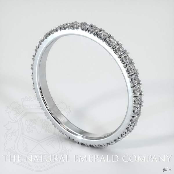 18K White Gold Diamond Eternity Wedding Band