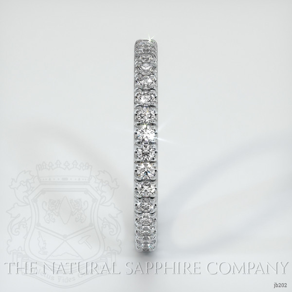 18K White Gold Diamond Eternity Wedding Band