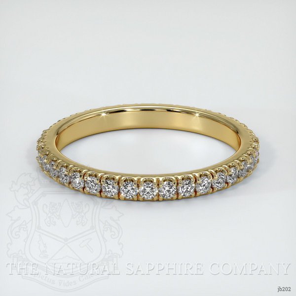 14K Yellow Gold Diamond Eternity Wedding Band
