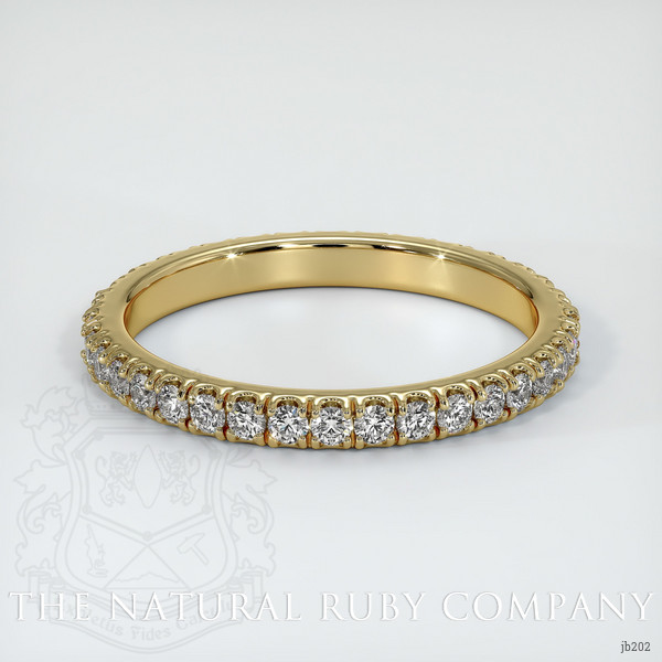 14K Yellow Gold Diamond Eternity Wedding Band