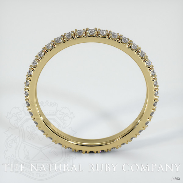 14K Yellow Gold Diamond Eternity Wedding Band