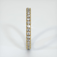 14K Yellow Gold Diamond Eternity Wedding Band Image