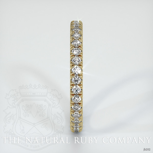 14K Yellow Gold Diamond Eternity Wedding Band