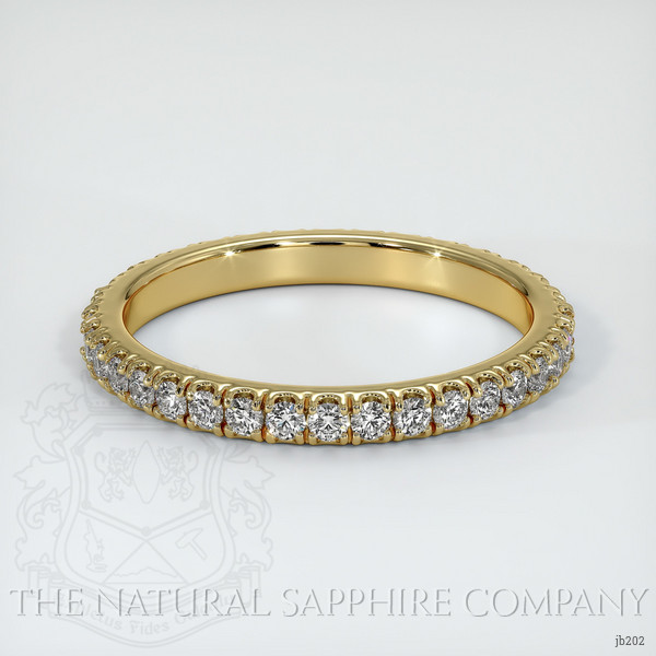 18K Yellow Gold Diamond Eternity Wedding Band