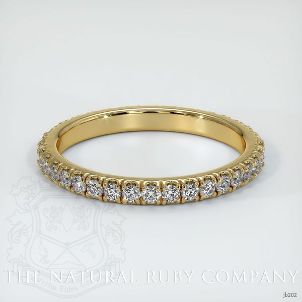 18K Yellow Gold Diamond Eternity Wedding Band