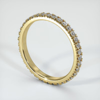 18K Yellow Gold Diamond Eternity Wedding Band Image