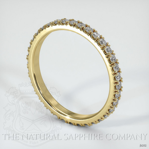 18K Yellow Gold Diamond Eternity Wedding Band
