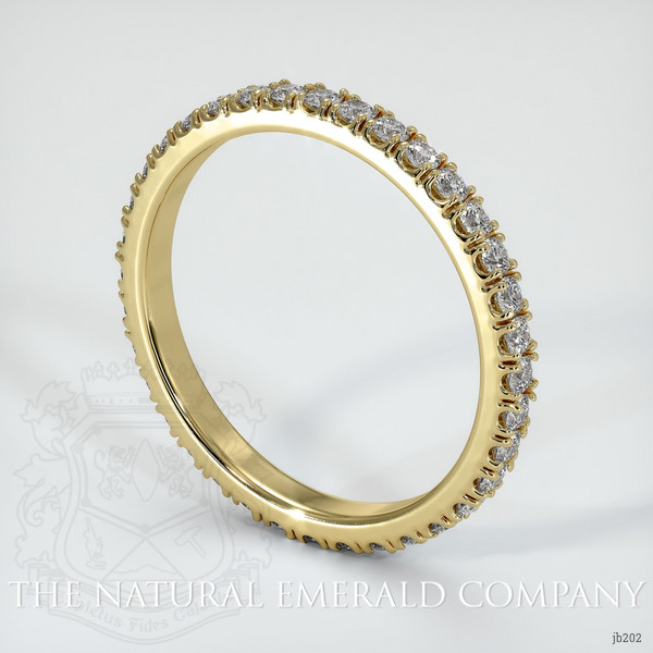 18K Yellow Gold Diamond Eternity Wedding Band