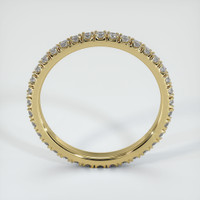 18K Yellow Gold Diamond Eternity Wedding Band Image