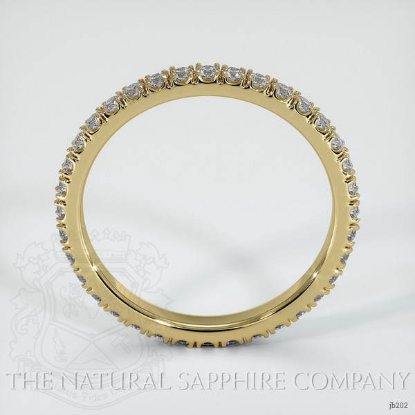 18K Yellow Gold Diamond Eternity Wedding Band