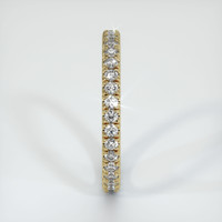 18K Yellow Gold Diamond Eternity Wedding Band Image