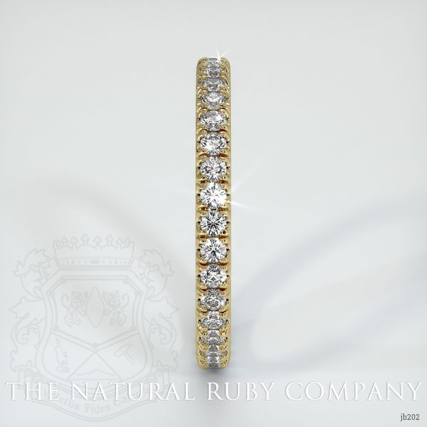 18K Yellow Gold Diamond Eternity Wedding Band