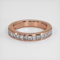 14K Rose Gold Diamond Channel Wedding Band Video