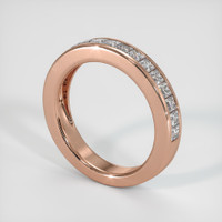 14K Rose Gold Diamond Channel Wedding Band Image