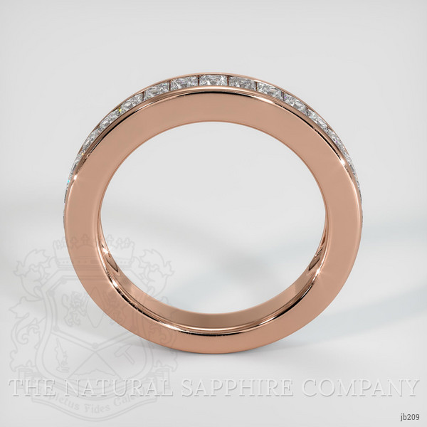 14K Rose Gold Diamond Channel Wedding Band