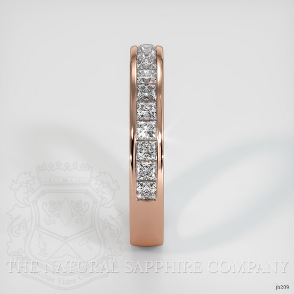 14K Rose Gold Diamond Channel Wedding Band
