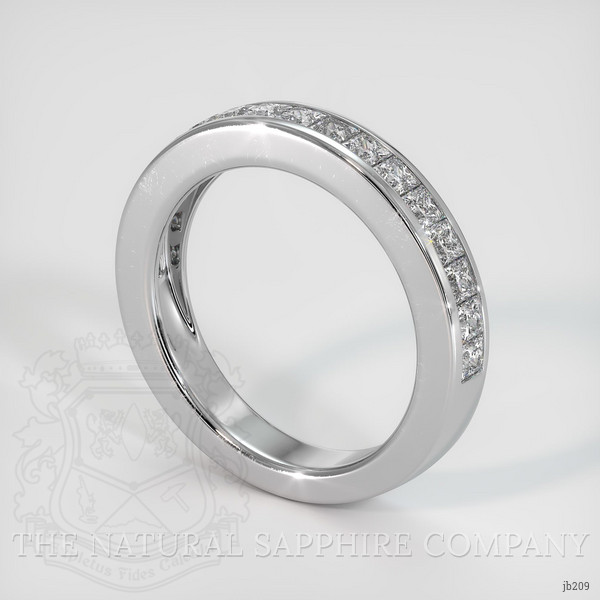14K White Gold Diamond Channel Wedding Band