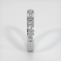 14K White Gold Diamond Channel Wedding Band Image