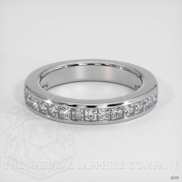 18K White Gold Diamond Channel Wedding Band