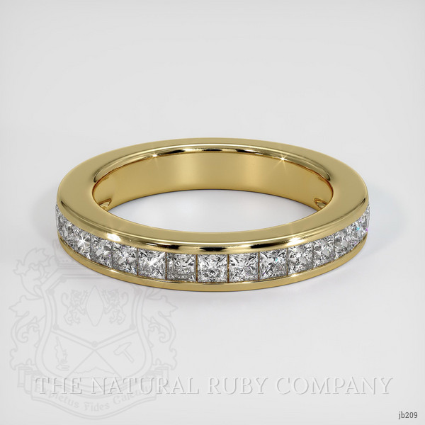 14K Yellow Gold Diamond Channel Wedding Band