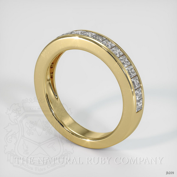 14K Yellow Gold Diamond Channel Wedding Band