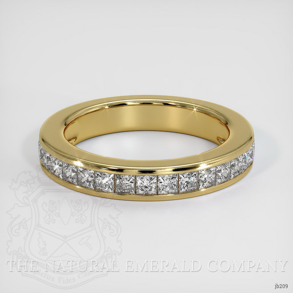 18K Yellow Gold Diamond Channel Wedding Band