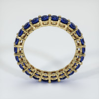 14K Yellow Gold Blue Sapphire Eternity Wedding Band Image