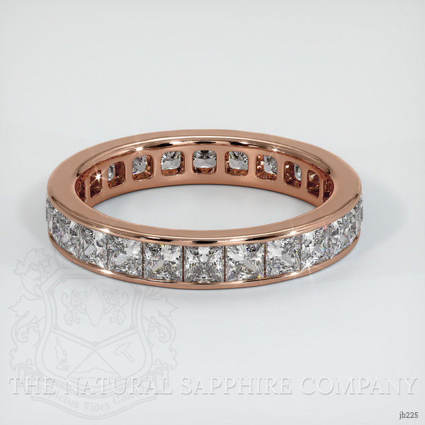 14K Rose Gold Diamond Eternity Wedding Band