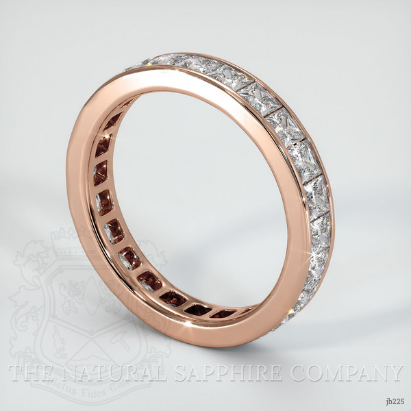 14K Rose Gold Diamond Eternity Wedding Band