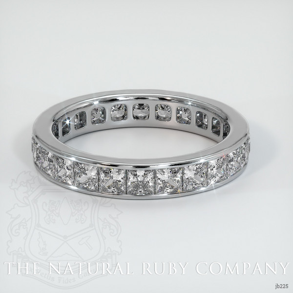 14K White Gold Diamond Eternity Wedding Band