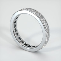14K White Gold Diamond Eternity Wedding Band Image