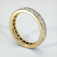 18K Yellow Gold Diamond Eternity Wedding Band Image