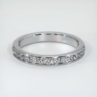 Platinum 950 Diamond Eternity Wedding Band Video