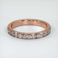 14K Rose Gold Diamond Eternity Wedding Band Video