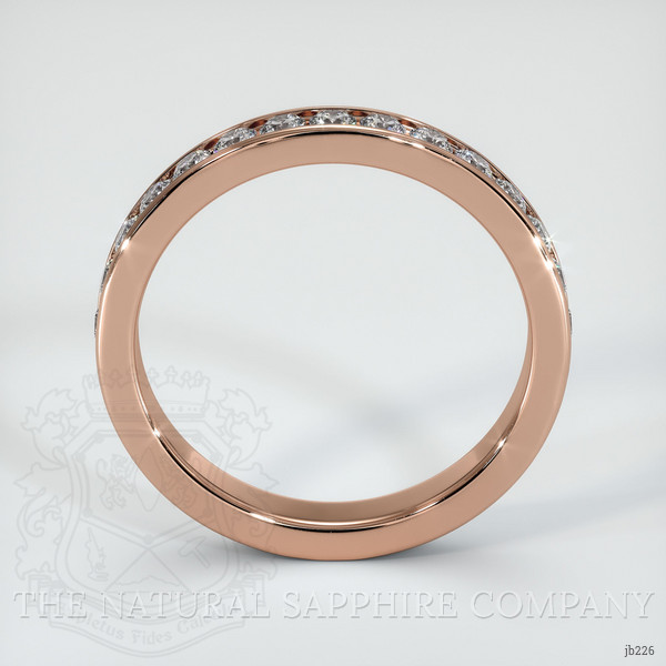 14K Rose Gold Diamond Eternity Wedding Band