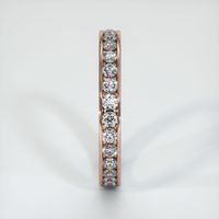 14K Rose Gold Diamond Eternity Wedding Band Image