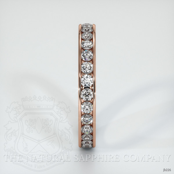 14K Rose Gold Diamond Eternity Wedding Band
