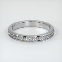 14K White Gold Diamond Eternity Wedding Band Video