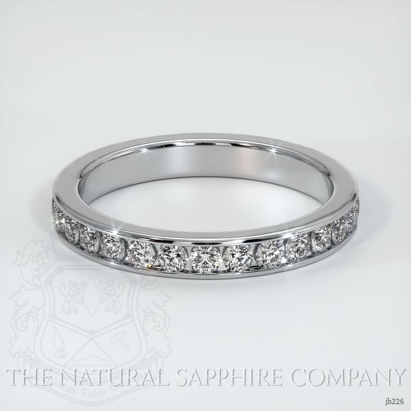 14K White Gold Diamond Eternity Wedding Band