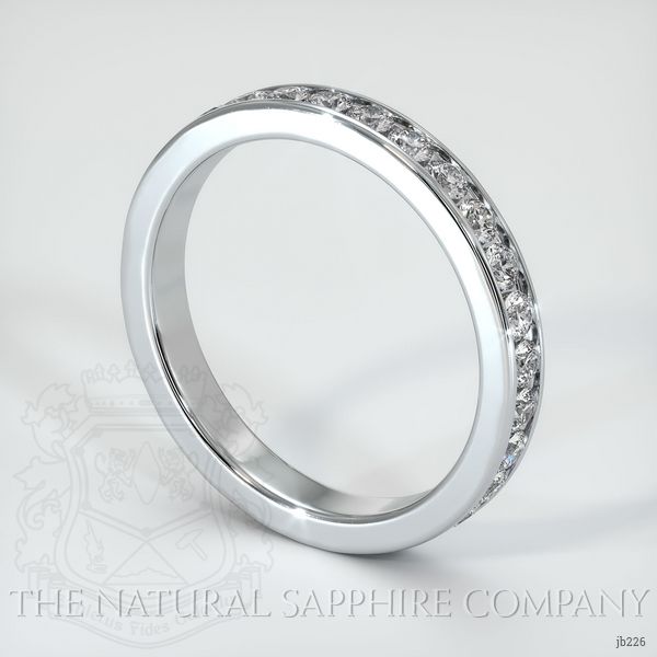 14K White Gold Diamond Eternity Wedding Band