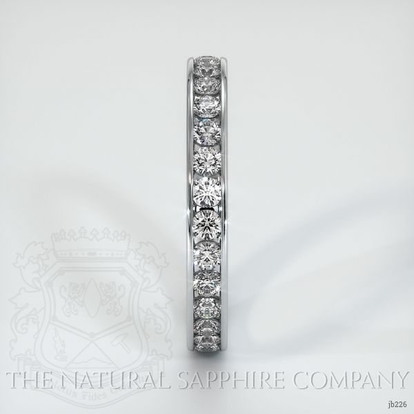 14K White Gold Diamond Eternity Wedding Band