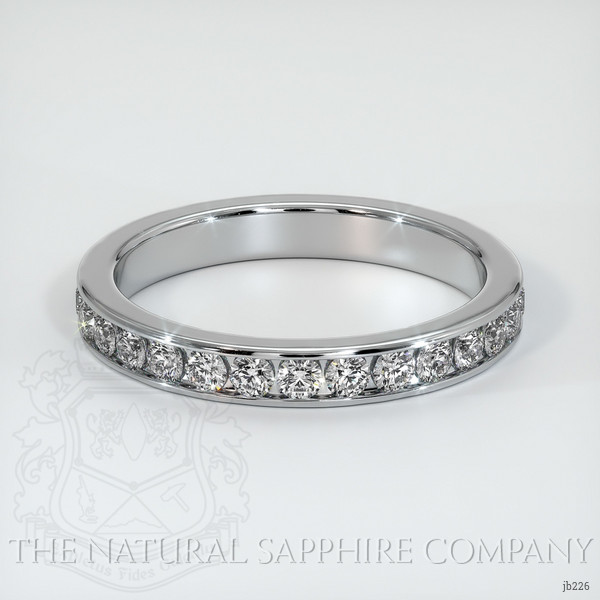 18K White Gold Diamond Eternity Wedding Band