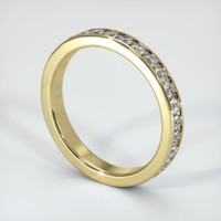14K Yellow Gold Diamond Eternity Wedding Band Image